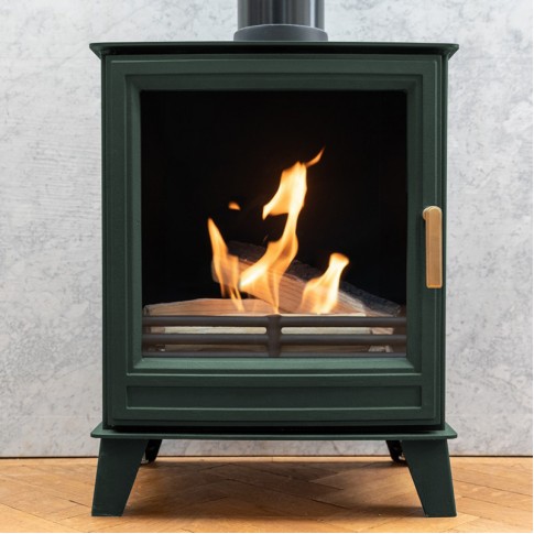 Ecosy+ Windsor 7 Pure Bio Stove - Forest Green 